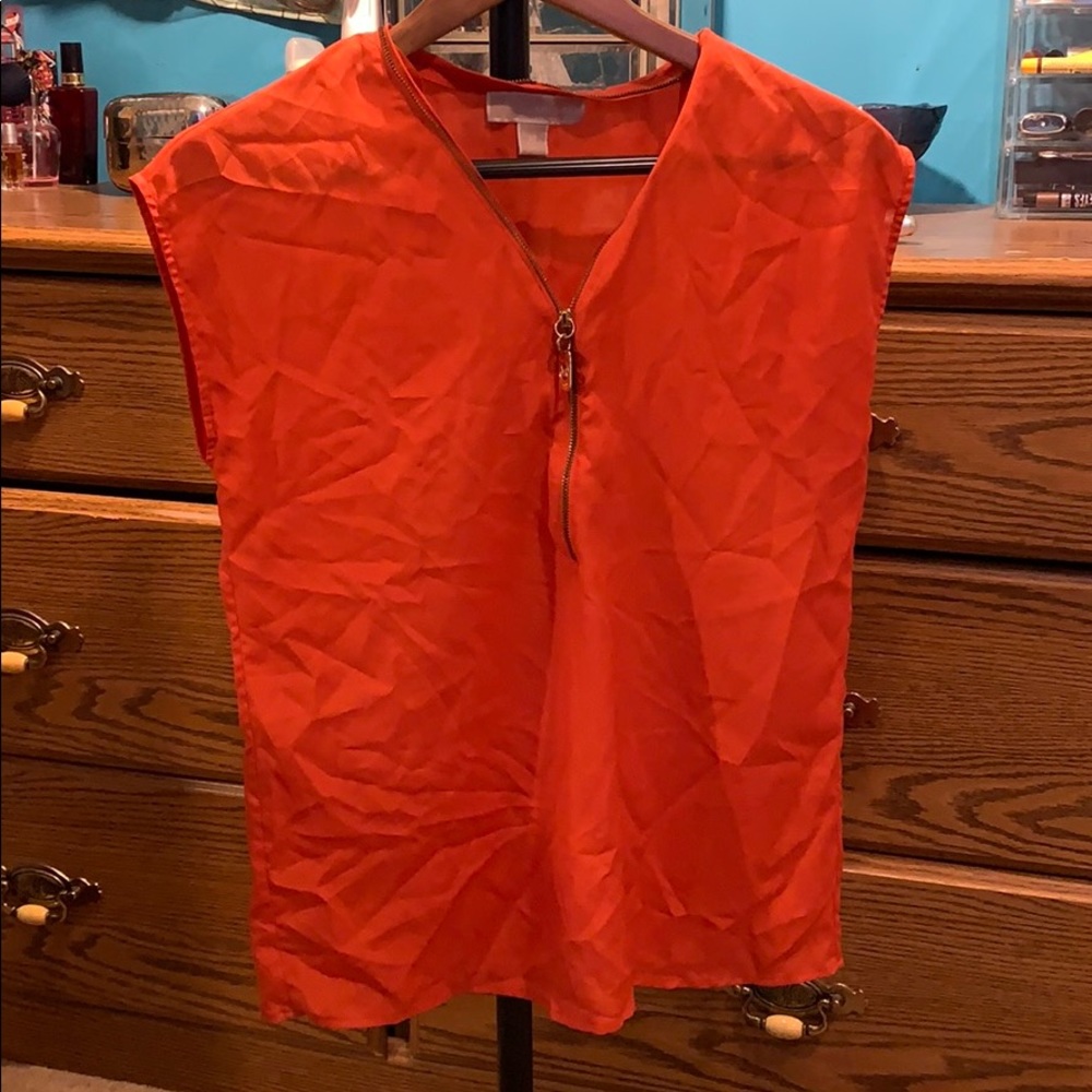MICHAEL KORS zipper top 🧡 Wrinkles easily steamed out!